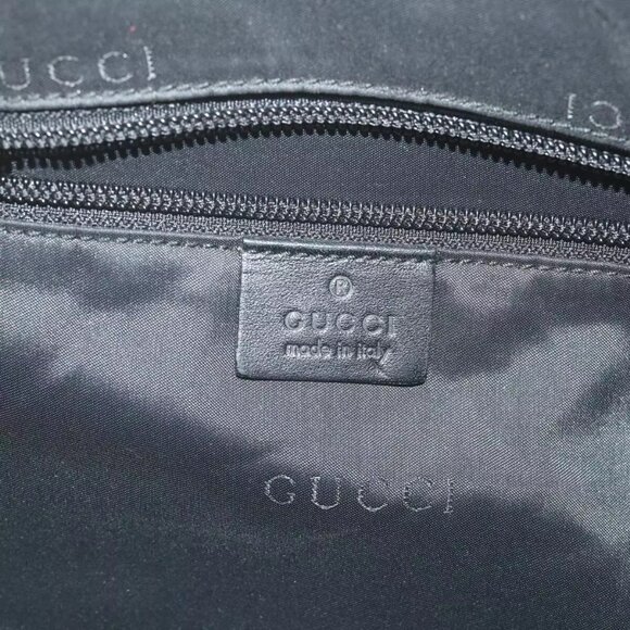GUCCI Shoulder Bag Nylon Black Auth - Picture 14 of 15